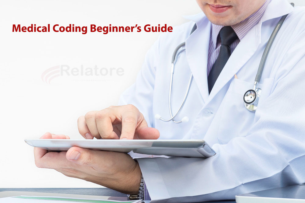 Doctor is using tablet to verify the coding in medical records