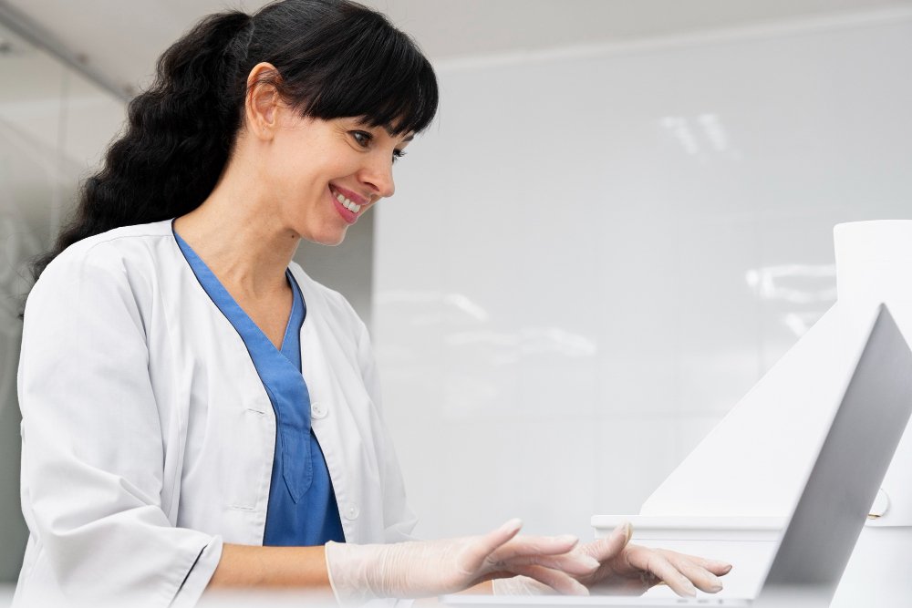 Female medical coder